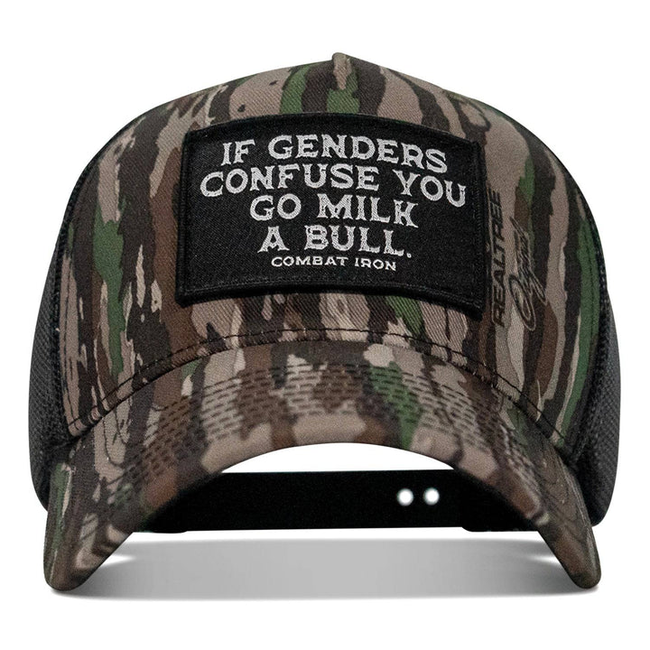 If Genders Confuse You, Go Milk A Bull Patch Snapback Hat