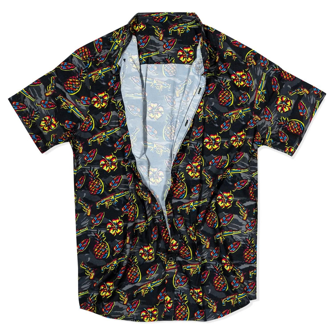 Men's Flexable Short Sleeve Button Up