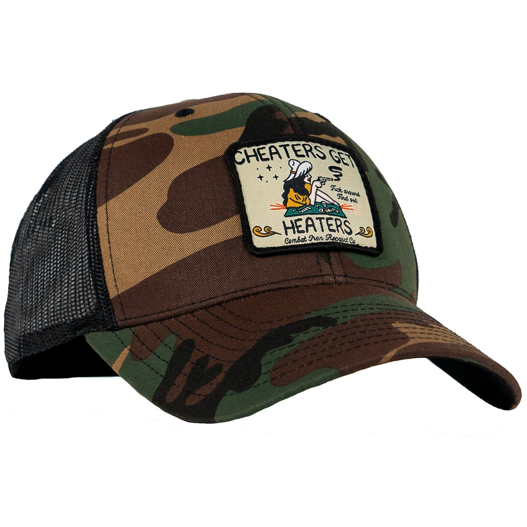 Cheaters Get Heaters Western Cowboy Patch SnapBack