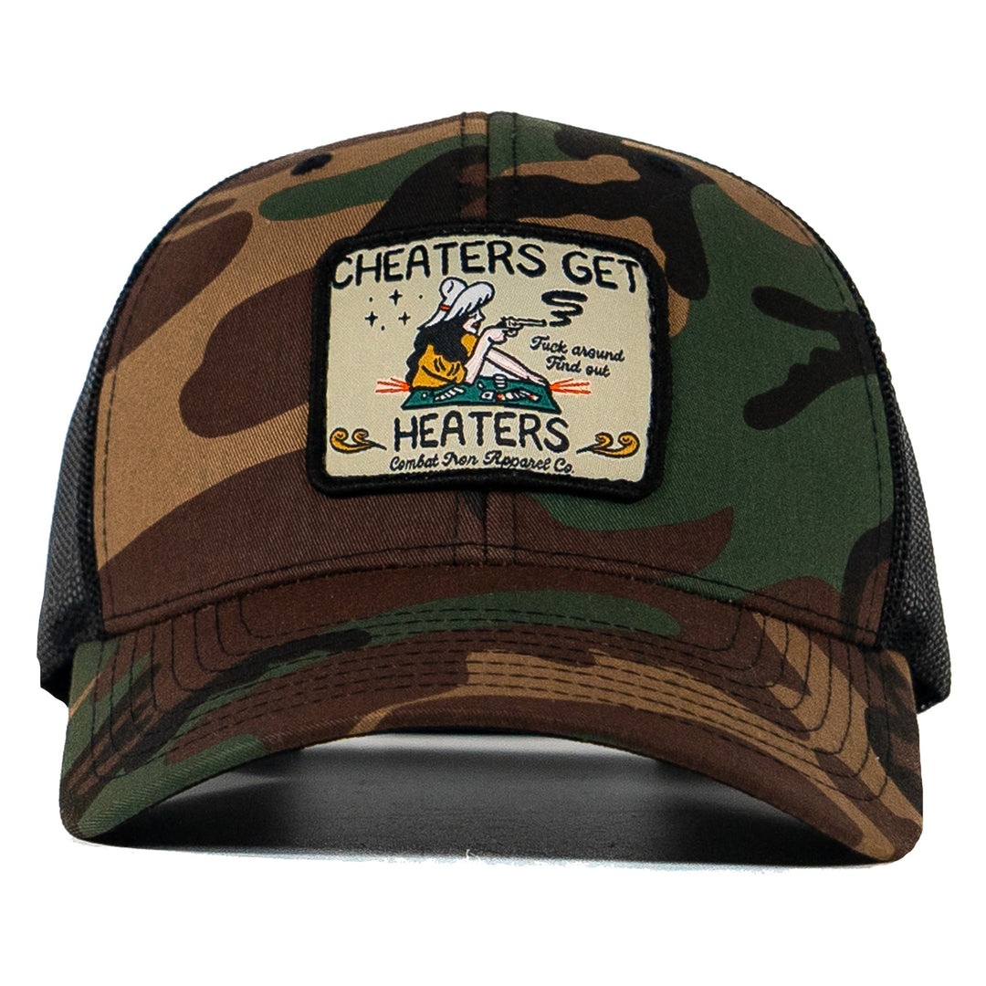 Cheaters Get Heaters Western Cowboy Patch SnapBack