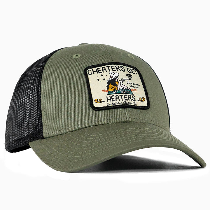 Cheaters Get Heaters Western Cowboy Patch SnapBack