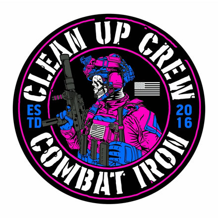 Clean Up Crew Operator Miami Decal Sticker - Combat Iron Apparel Co.