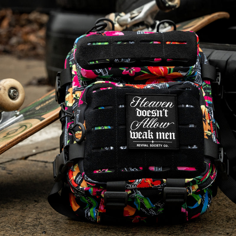 Combat Iron floral SACK bag lifestyle