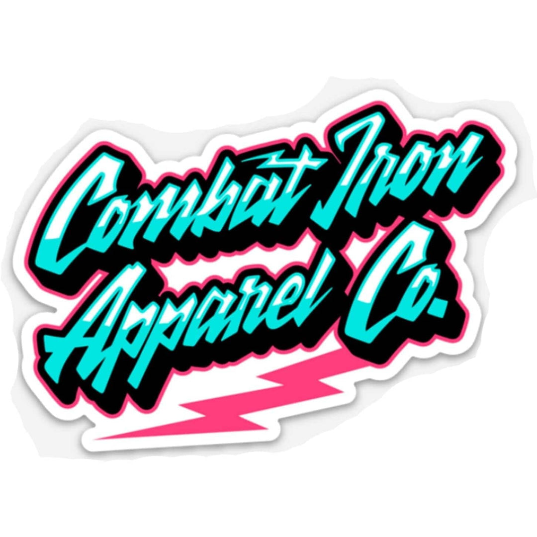 RETRO BRANDED COMBAT IRON Decal