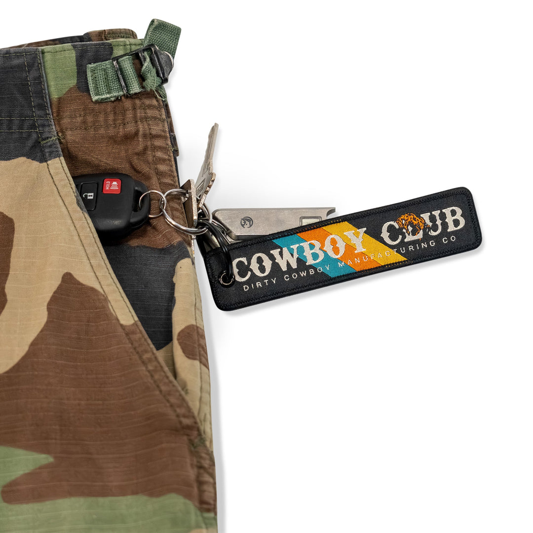 Cowboy Club Flight Tag Keychain - DIRTY COWBOY MFG