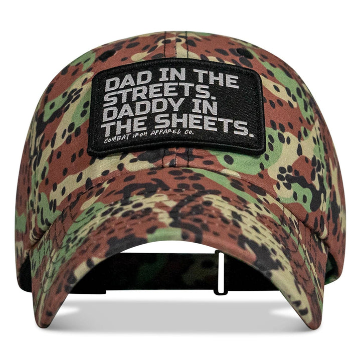 Dad in the Streets. Daddy in the Sheets. Patch RipStop Low Pro Hat