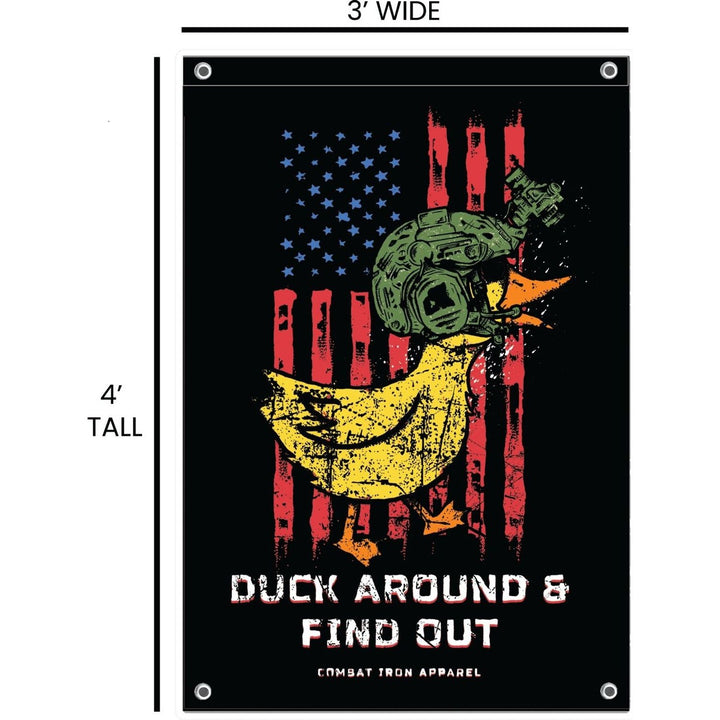 DAFO: DUCK AROUND & FIND OUT - RUBBER DUCK EDITION 3' X 5' WALL FLAG