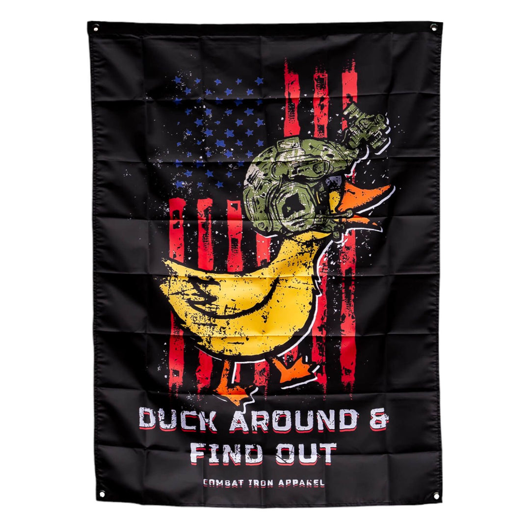 DAFO: DUCK AROUND & FIND OUT - RUBBER DUCK EDITION 3' X 5' WALL FLAG