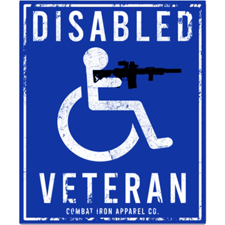 ALL WEATHER DECAL | DISABLED VETERAN - Combat Iron Apparel™