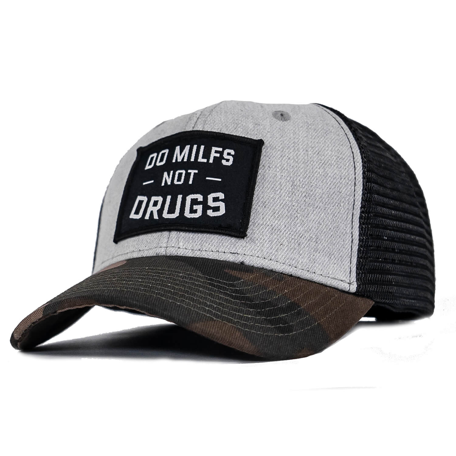 DO MILFS. NOT DRUGS. Patch Snapback HAT