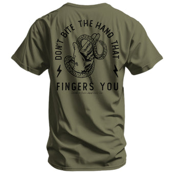 Don't Bite The Hand That Fingers You Men's T-Shirt