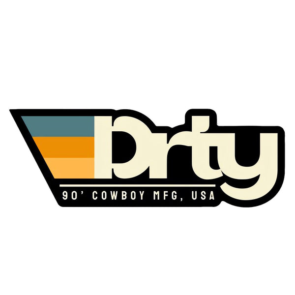 Original DRTY Branded Decal - DIRTY COWBOY MFG