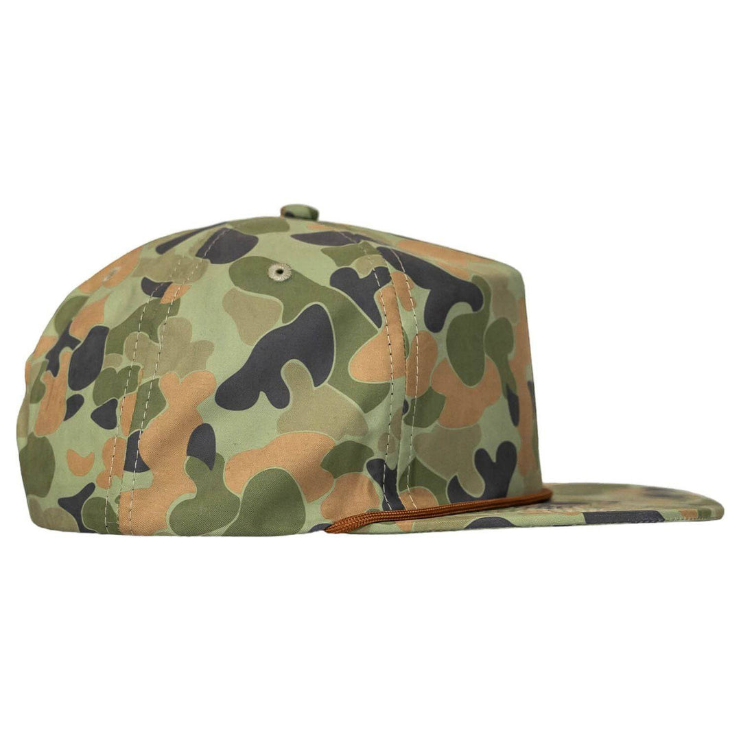 Crushable Rope Snapback Hat | Duck Camo