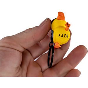 F.A.F.O. American Tactiduck 3D Rubber Keychain