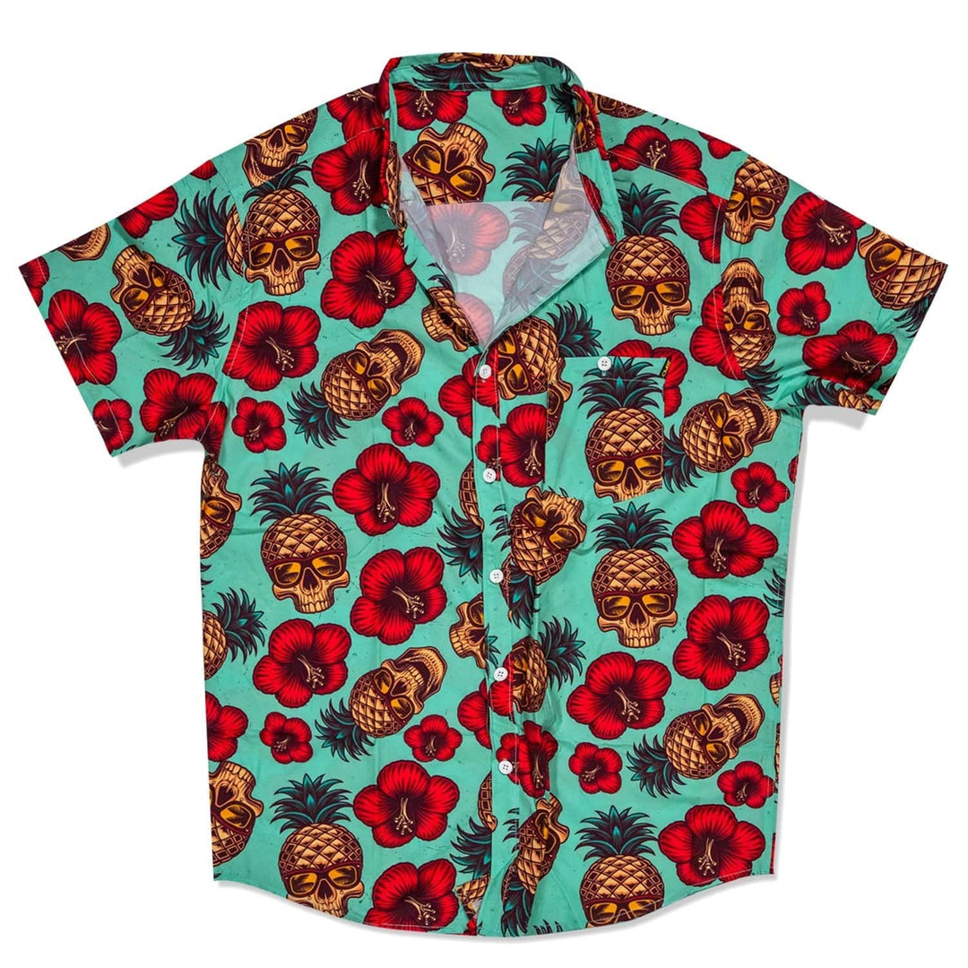 Men's Flexable Short Sleeve Button Up