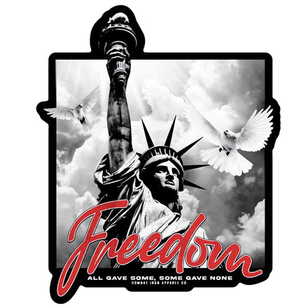 Statue of Liberty FREEDOM Decal Sticker - Combat Iron Apparel Co.