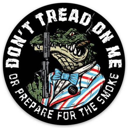 Don't Tread On Me FAFO Alligator Decal - Combat Iron Apparel Co.