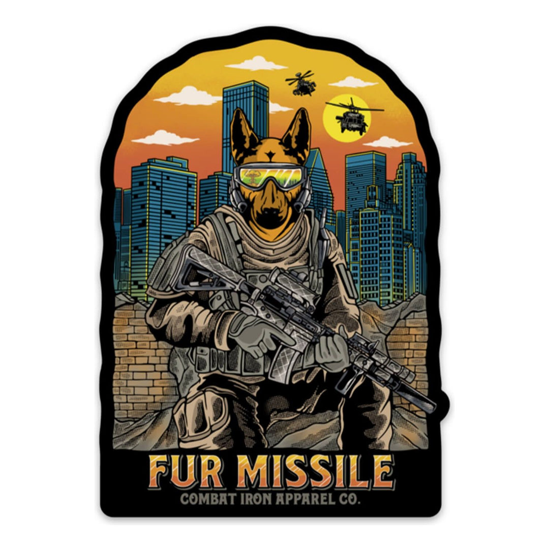 FUR MISSILE TACTICAL K9 DECAL