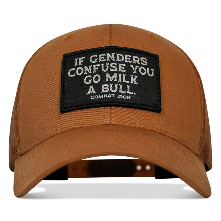 If Genders Confuse You, Go Milk A Bull Patch Snapback Hat