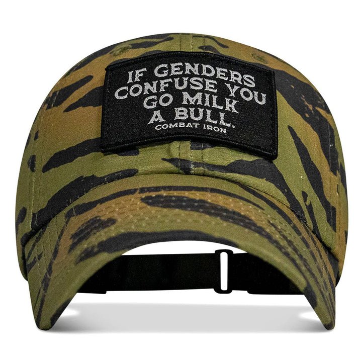 If Gender Confuses You Go Milk A Bull Patch Ripstop Hat