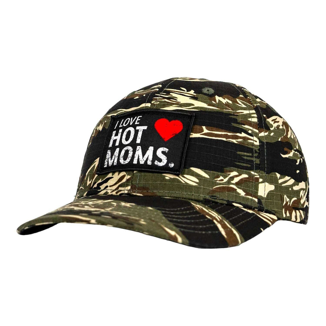 I Love Hot Moms Patch Dad Hat