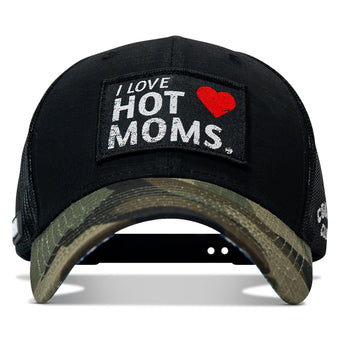 I Love Hot Moms Patch Original Ripstop Snapback Hat