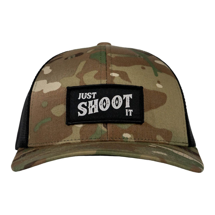 Just Shoot It Patch Snapback HAT