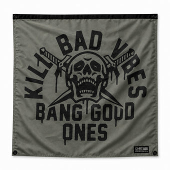 Kill Bad Vibes 3'x3' Flag
