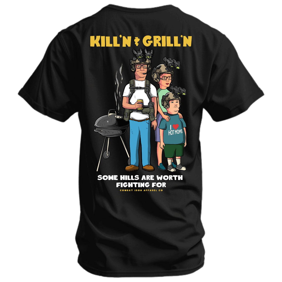 Kill'n & Grill'n | Some Hills Are Worth Fighting For Men's T-Shirt