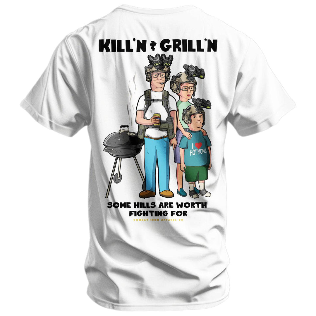 Kill'n & Grill'n | Some Hills Are Worth Fighting For Men's T-Shirt