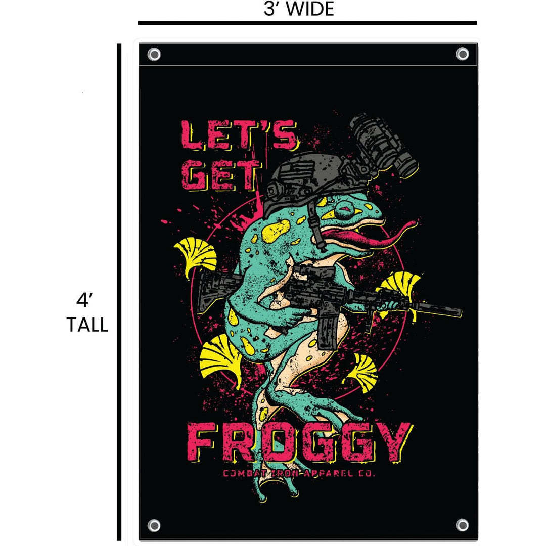 Let's Get Froggy 3' X 4' Wall Flag