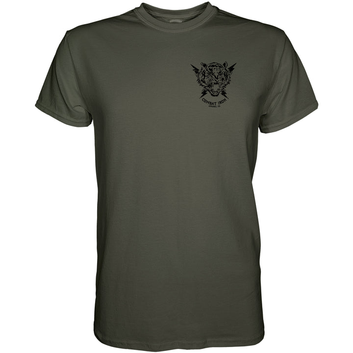 Men’s t-shirt with the message “Nobody is coming to save you” #color_military-green