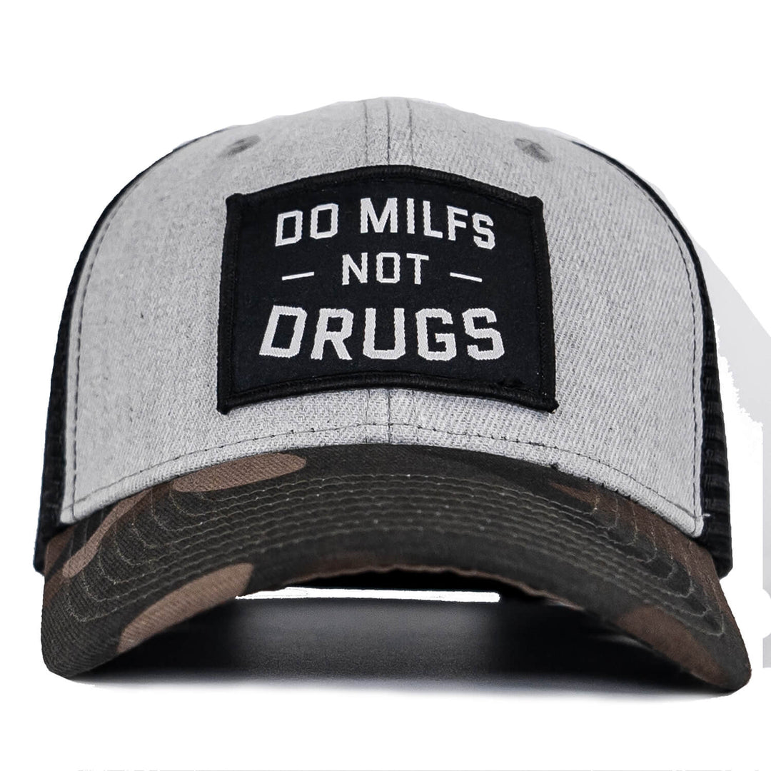 DO MILFS. NOT DRUGS. Patch Snapback HAT