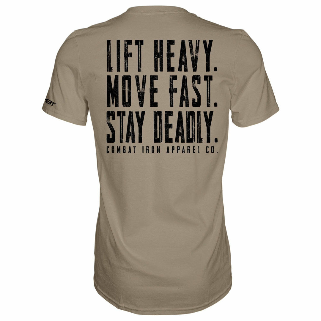 Original Motto: Lift Heavy. Move Fast. Stay Deadly. Men's T-Shirt