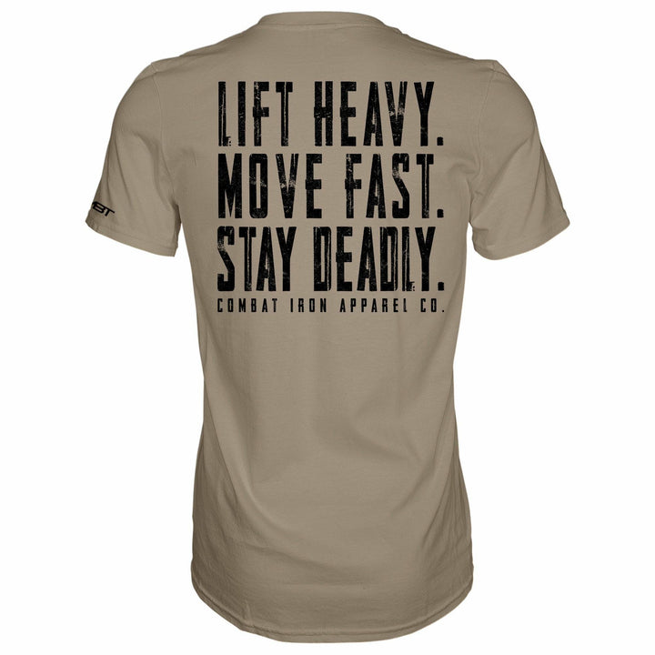 Original Motto: Lift Heavy. Move Fast. Stay Deadly. Men's T-Shirt