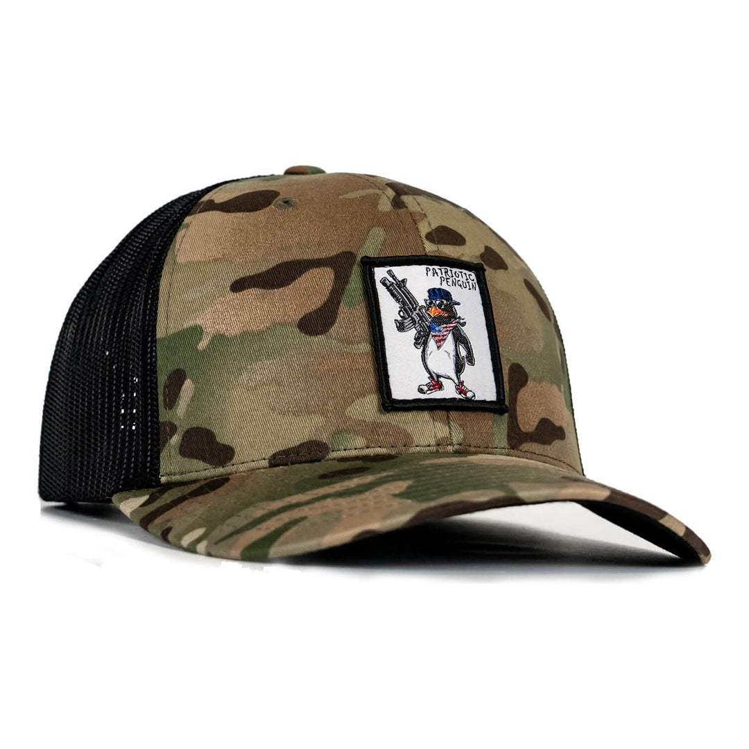 Patriotic Penguin Patch Snapback Hat