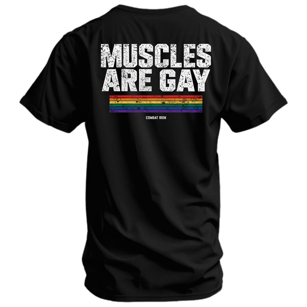 Muscles Are Gay Men's Graphic T-Shirt