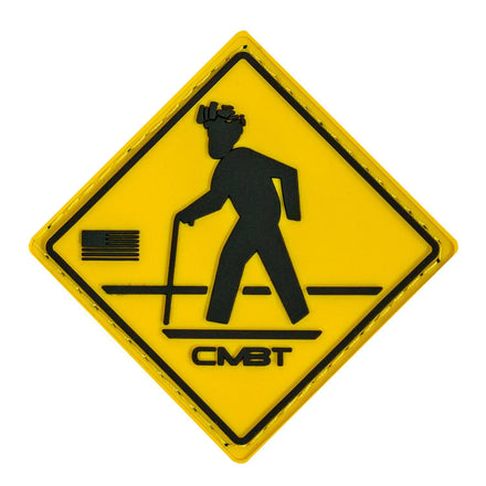Old Man Operator Crossing PVC Patch - Combat Iron Apparel Co.