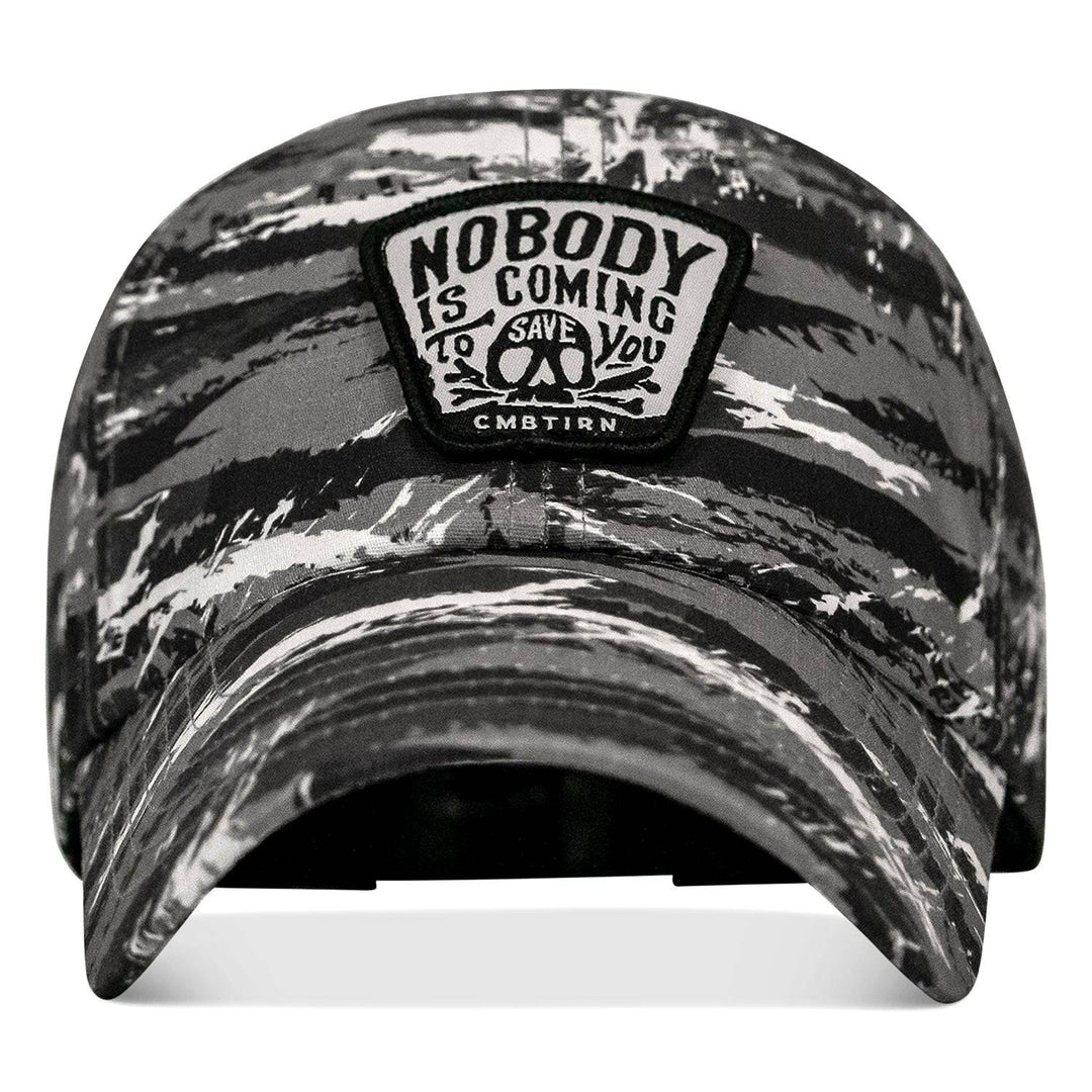 Nobody Is Coming To Save You Skull Patch RipStop Low Pro Operator Hat