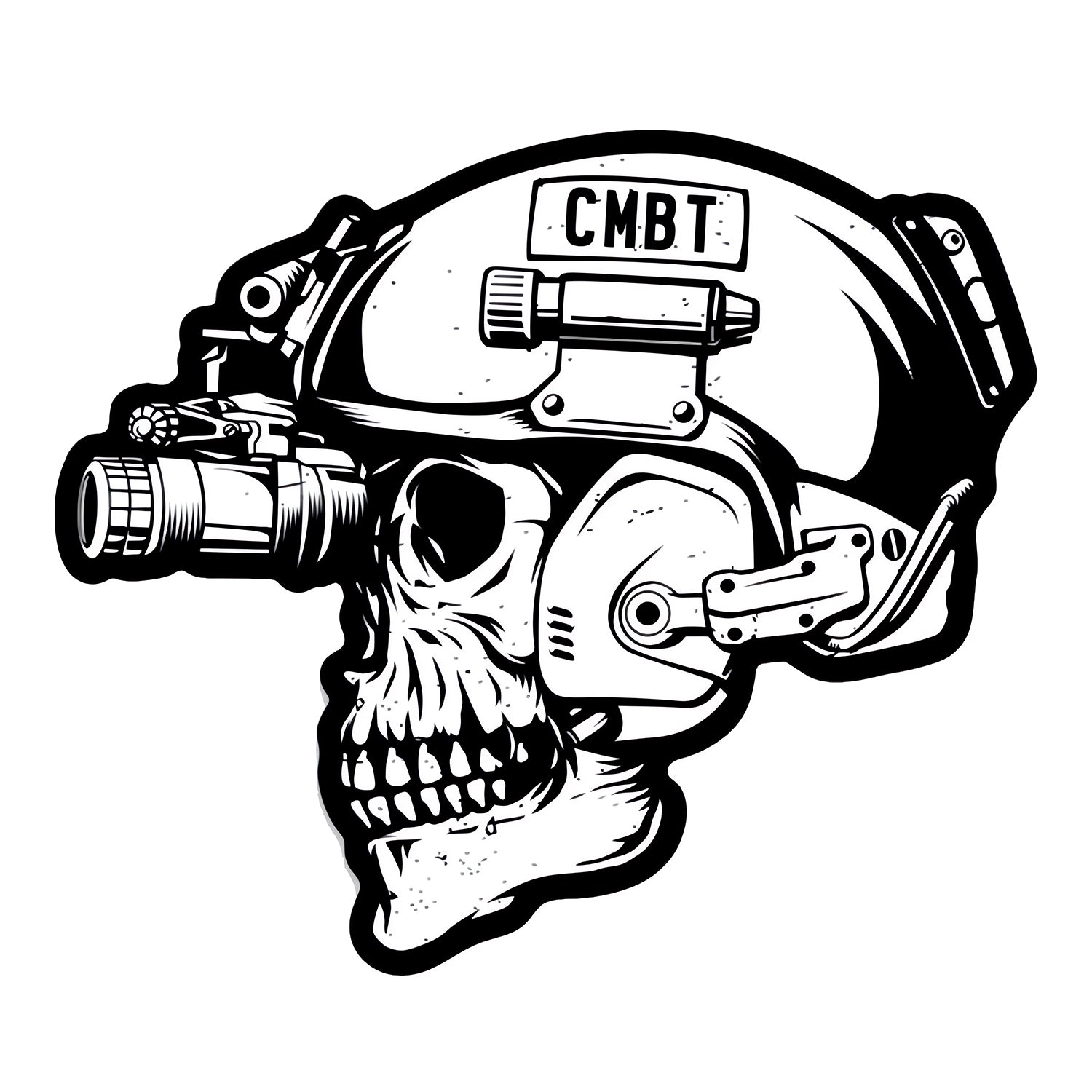 Skull Operator CMBT Decal Sticker | Combat Iron Apparel Co.