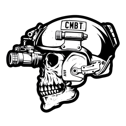 Skull Operator CMBT Decal Sticker - Combat Iron Apparel Co.
