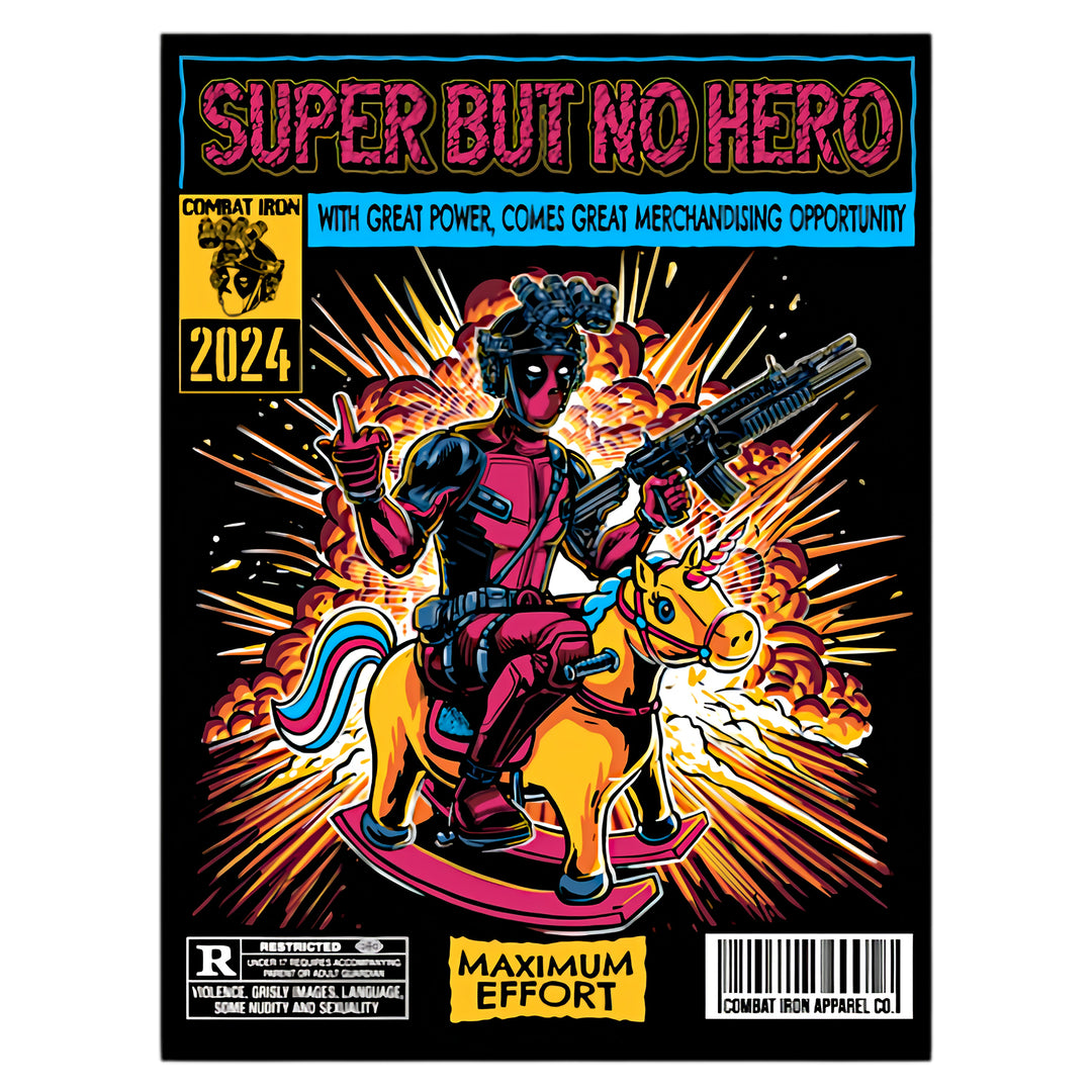 Super But No Hero Deadpool Decal