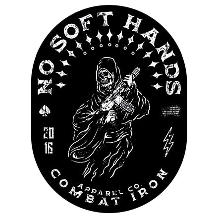 No Soft Hands Reaper Decal - Combat Iron Apparel Co.