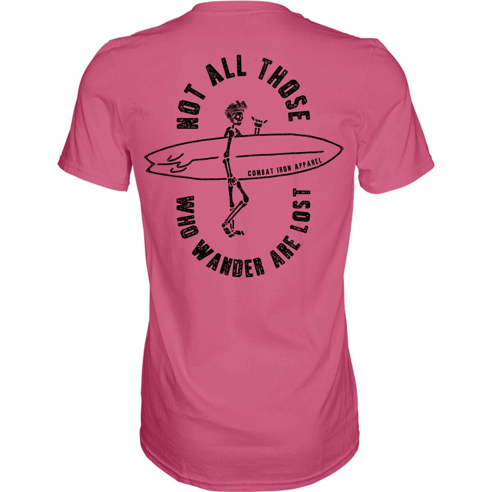 Not all those who wander are lost men’s t-shirt in pink #color_pink