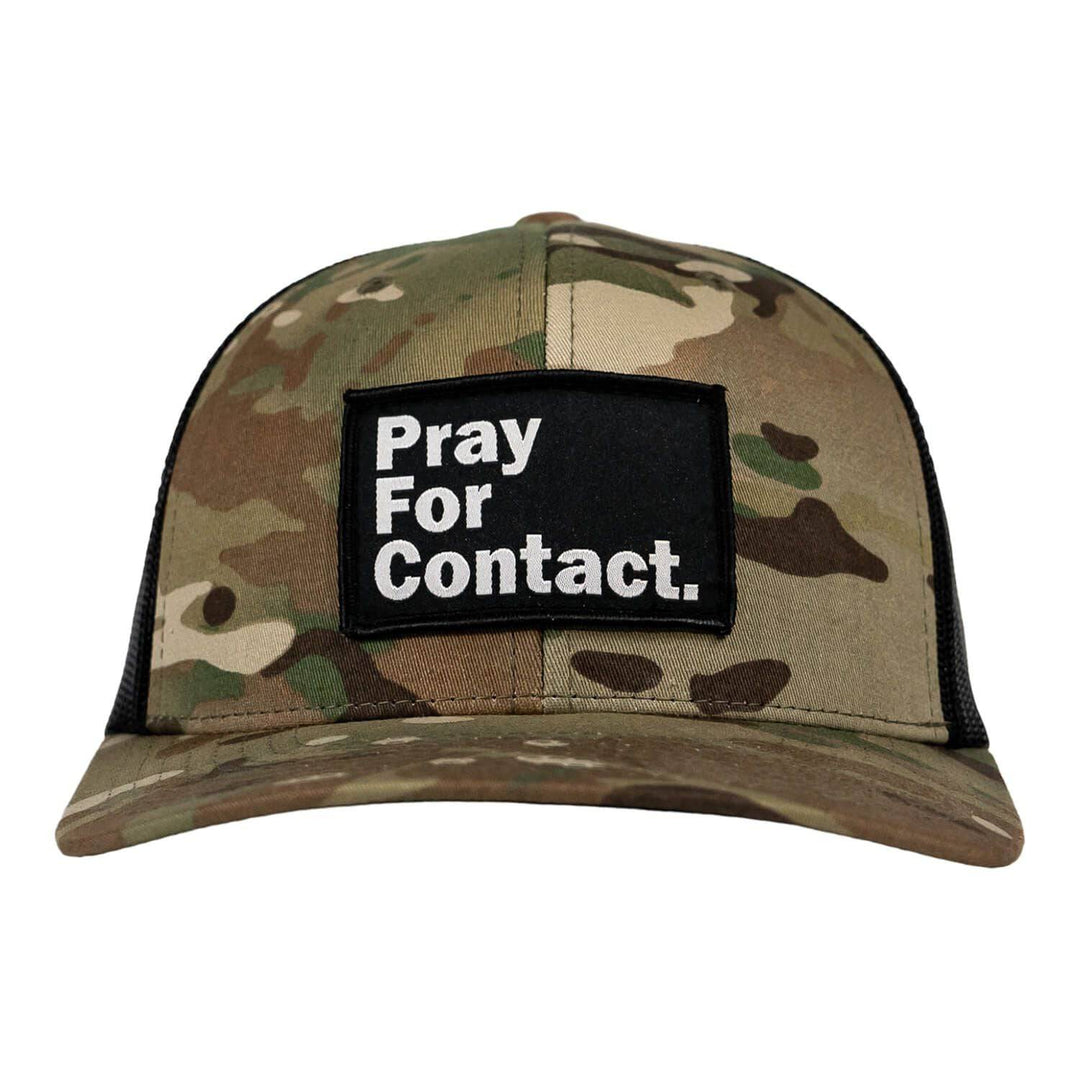 PRAY FOR CONTACT Patch Snapback HAT