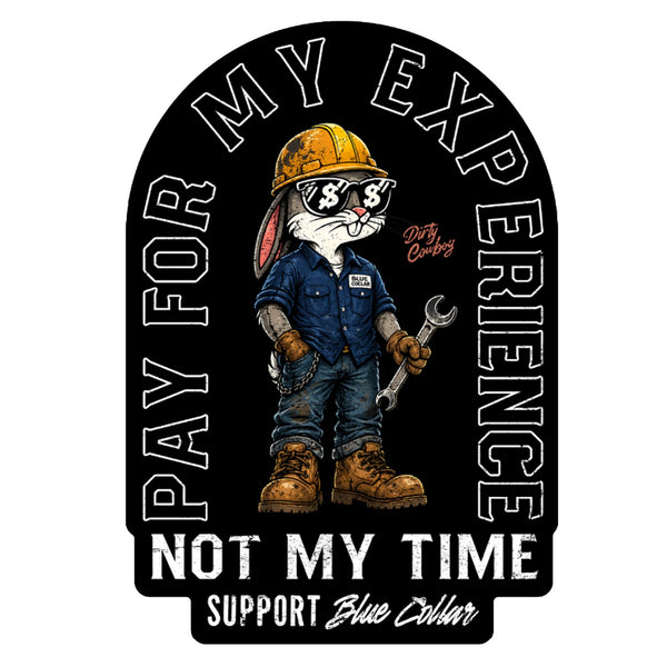 Pay For My Experience Not My Time Decal