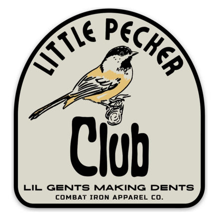 LITTLE PECKER CLUB DECAL - Combat Iron Apparel Co.