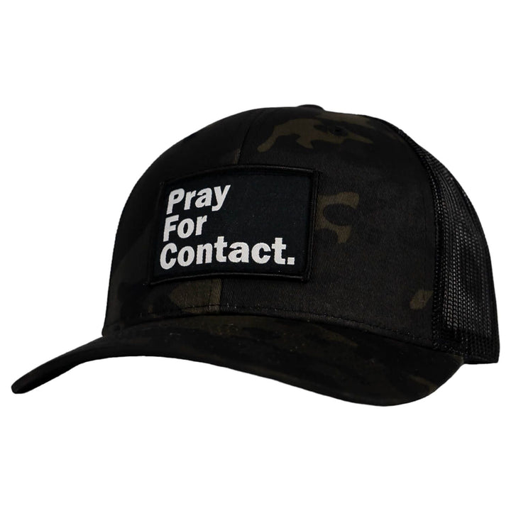 PRAY FOR CONTACT Patch Snapback HAT