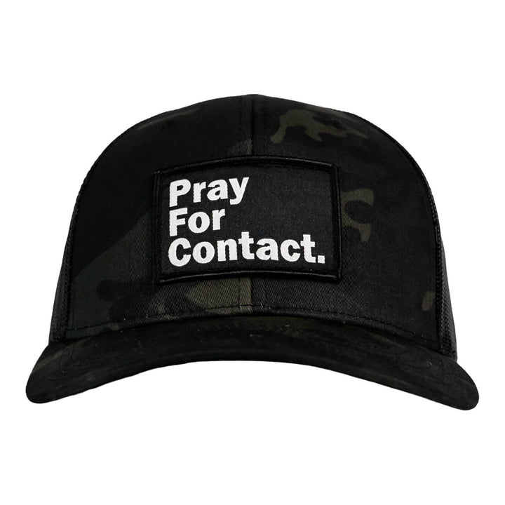 PRAY FOR CONTACT Patch Snapback HAT