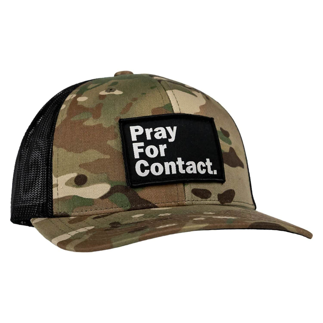 PRAY FOR CONTACT Patch Snapback HAT